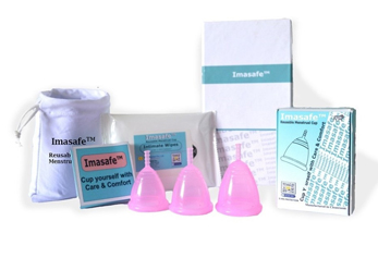 IMASAFE™ REUSABLE MENSTRUAL CUP- CUP YOURSELF WITH CARE AND COMFORT!
