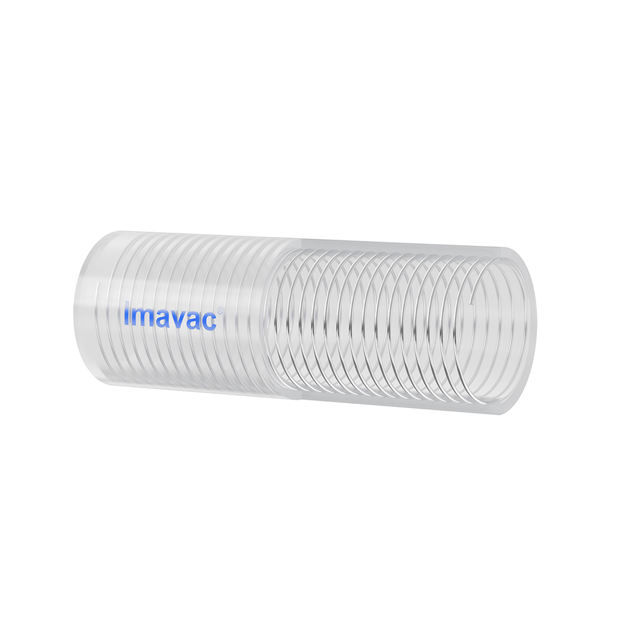 Imavac<sup>®</sup> is platinum cured silicone hose reinforced with SS 316L helical wire.